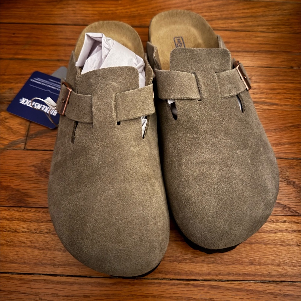 Birkenstock women’s Suede Loafers - Olive - Picture 2 of 6